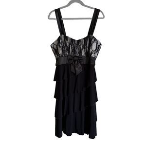 Vintage Y2K Deb Women’s Tiered Whimsigoth Dress Plus 2X Babydoll Fairy Grunge